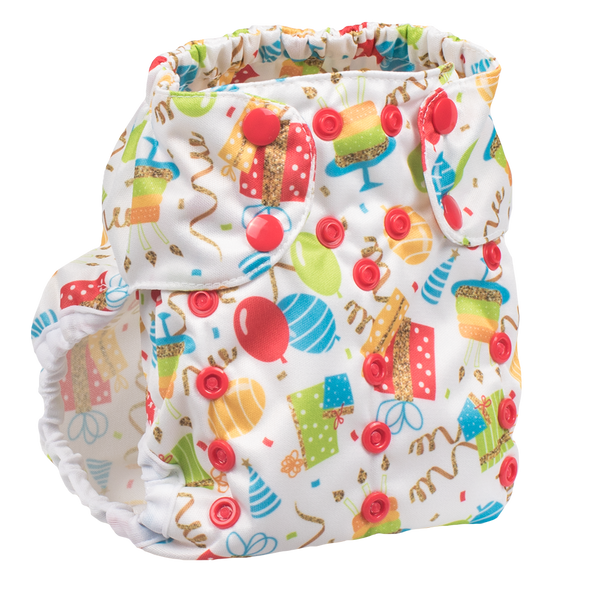 Smart Bottoms | Too Smart Cover 2.0 ~ Birthday Party Diapers Smart Bottoms