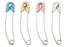 50 Pieces Diaper Pins Baby Diapers Safety Pins with Locking Closure  Stainless Steel Baby Pin Plastic Head Safety Pin for Clothes Diaper Laundry  Crafts