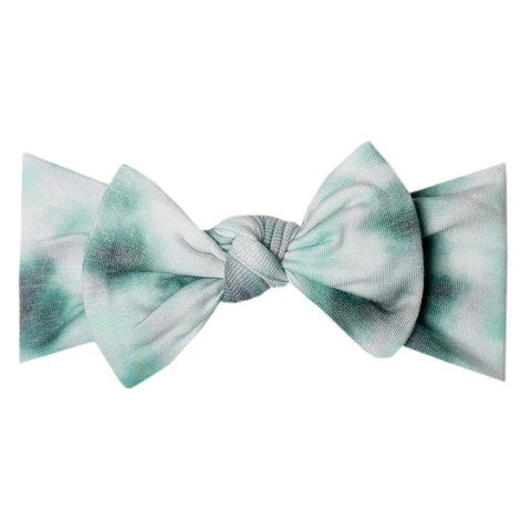 Copper Pearl Knit Headband Bow ~ Bahama Baby Copper Pearl