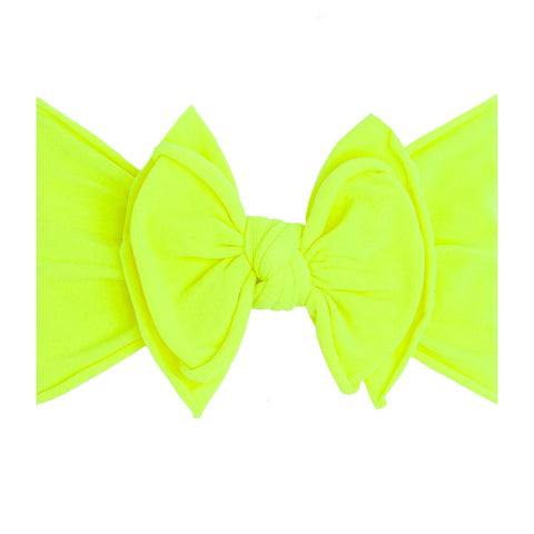 Baby Bling Bows | FAB-BOW-LOUS Headband ~ Neon Safety Yellow Baby Baby Bling Bows