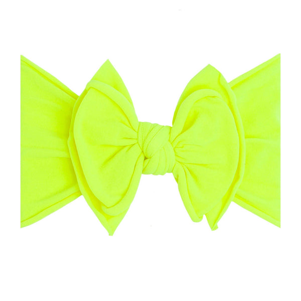 Baby Bling Bows | FAB-BOW-LOUS Headband ~ Neon Safety Yellow Baby Baby Bling Bows