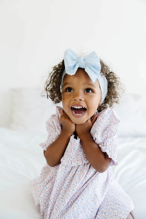 Baby Bling Bows | Dang Enormous Bow Headband ~ Sky Baby Baby Bling Bows
