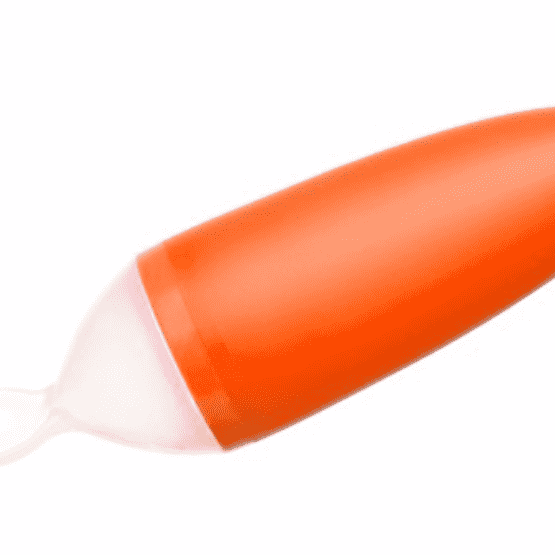 Boon Squirt Silicone Dispensing Spoon Baby Boon Orange