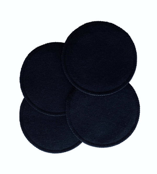 NuAngel - Reusable 100% Cotton Black Facial Rounds - 4 count Cosmetics NuAngel