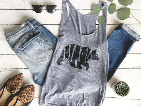 The Oyster's Pearl - Mama Bear Adult Tank Clothing The Oyster's Pearl X Small