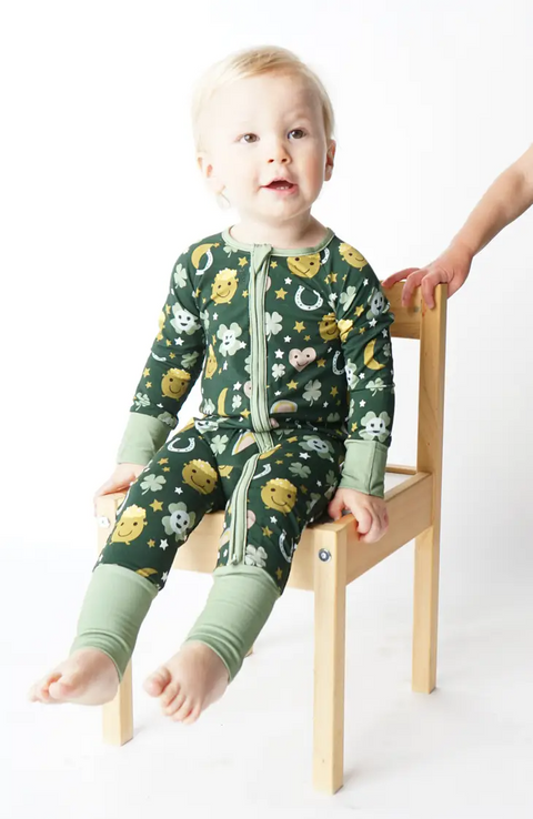 Emerson and Friends - Lucky Charm Bamboo Convertible Romper Clothing Emerson and Friends   