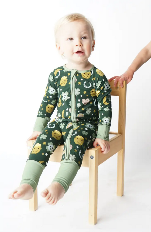 Emerson and Friends - Lucky Charm Bamboo Convertible Romper Clothing Emerson and Friends