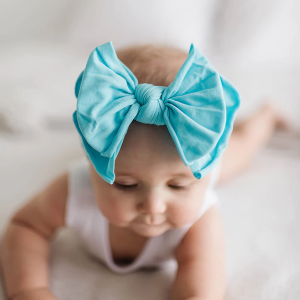 Baby Bling Bows | FAB-BOW-LOUS Headband ~ Aqua Baby Baby Bling Bows