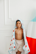 Copper Pearl | Muslin Hooded Towel ~ Rocket BathTime Copper Pearl   