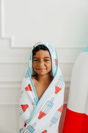 Copper Pearl | Muslin Hooded Towel ~ Rocket BathTime Copper Pearl