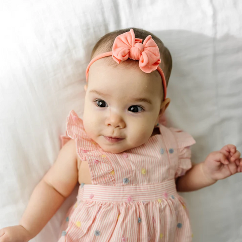 Baby Bling Bows | Baby Fab Skinny Headband ~ Coral Baby Baby Bling Bows
