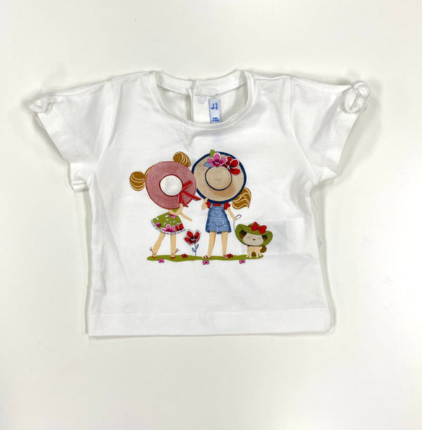 Summer Hats Shirt w/ Bow Sleeves & Olive Shorts | 6month Clothing Mayoral Clothing
