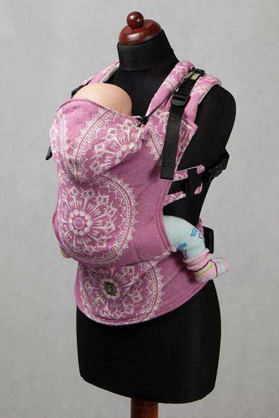 Lenny Lamb Ergonomic Carrier | Sandy Shells BabyCarriers Lenny Lamb Baby - Pink (reverse)