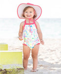 RuffleButts | Ruffle Halter One Piece Swimsuit ~ Love Clothing RuffleButts