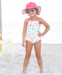 RuffleButts | Ruffle Halter One Piece Swimsuit ~ Love Clothing RuffleButts