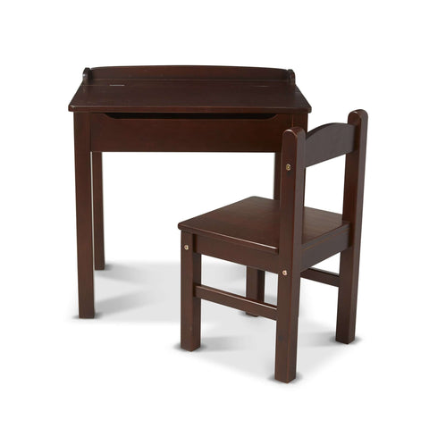Melissa & Doug | Child's Lift-Top Desk & Chair - Espresso Furniture Melissa & Doug Toys