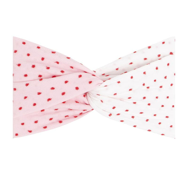 Baby Bling Bows | Twist ~ Shabby Red W Red Dot White W Red Dot Headband Baby Baby Bling Bows