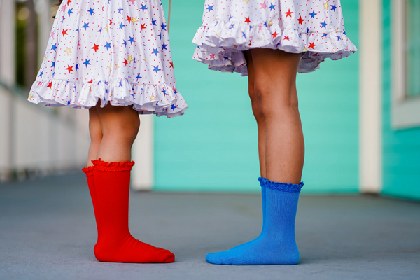 Little Stocking Co  | Laced Midi Socks 3 Pack ~ Picnic Clothing Little Stocking Co