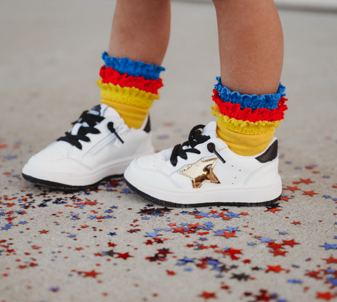 Little Stocking Co  | Laced Midi Socks 3 Pack ~ Picnic Clothing Little Stocking Co