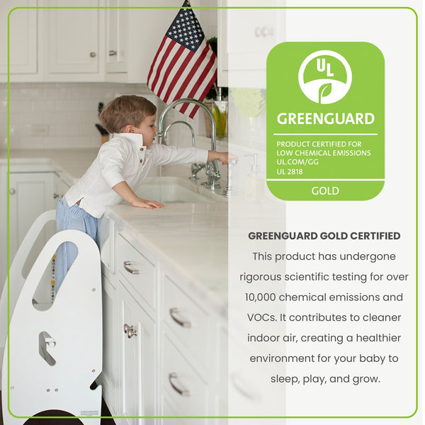 Little Partners 3-in-1 Growing Step Stool | Olive Green BabyGear Learning Tower by Little Partners