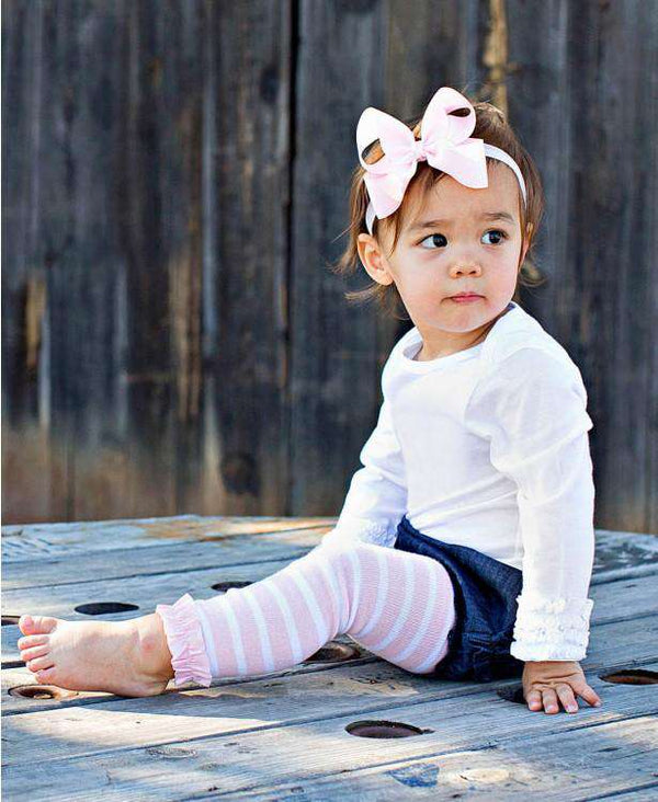 RuffleButts | Ruffled Long Sleeve Layering Bodysuit ~ White Clothing RuffleButts