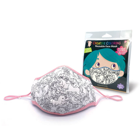 The Piggy Story - Creative Coloring Single Face Mask ~ Unicorn Fantasy Toys The Piggy Story