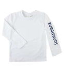 RuggedButts | Long Sleeve Rash Guard ~ White Logo Clothing RuggedButts