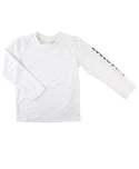 RuggedButts | Long Sleeve Rash Guard ~ White Logo Clothing RuggedButts