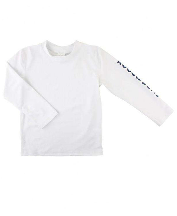 RuggedButts | Long Sleeve Rash Guard ~ White Logo Clothing RuggedButts