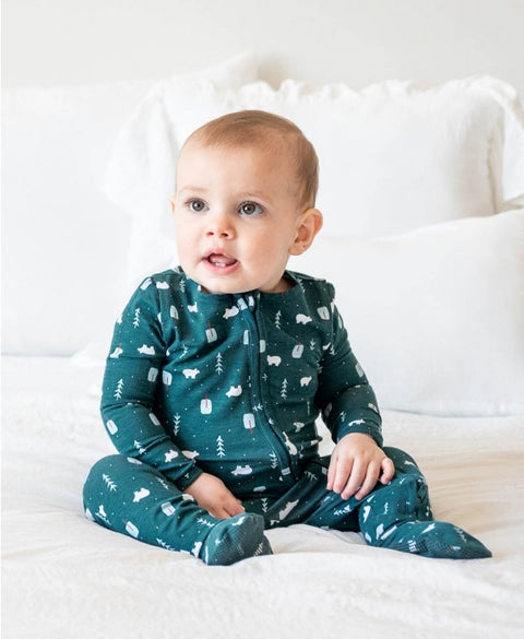 RuggedButts ~ Polar Frost Snuggly Fotted Pajamas Clothing RuggedButts