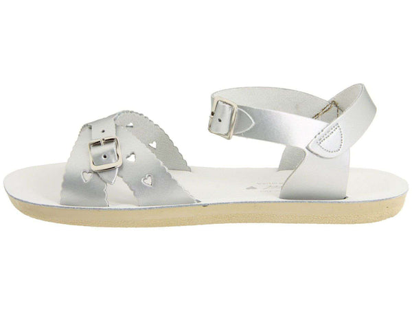 Sun-San Sweetheart Sandals | Silver (children's) Shoes Salt Water Sandals by Hoy Shoes