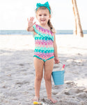 RuffleButts | One Should Ruffle One Piece Swimsuit ~ Mermaid Clothing RuffleButts