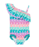 RuffleButts | One Should Ruffle One Piece Swimsuit ~ Mermaid Clothing RuffleButts