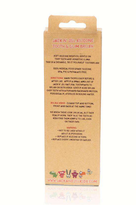 Jack N' Jill Silicone Tooth & Gum Brush ~ Stage Three Skin Care Jack N' Jill Natural Toothpaste