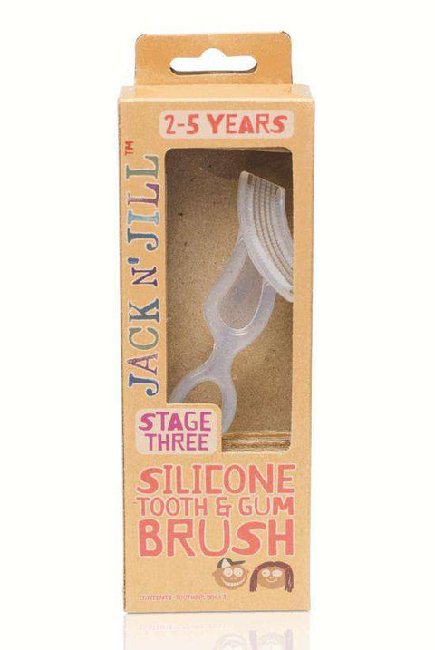 Jack N' Jill Silicone Tooth & Gum Brush ~ Stage Three Skin Care Jack N' Jill Natural Toothpaste