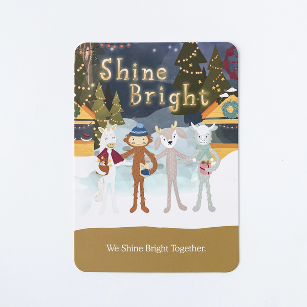 Slumberkins | Shine Bright Yak Kin + Shine Bright Affirmation Card Toys Slumberkins