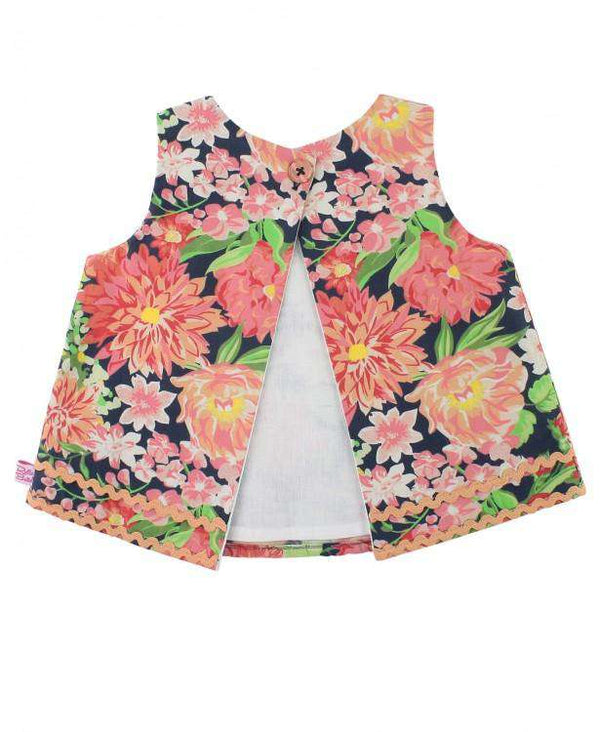 RuffleButts | Swing Top ~ Sunset Garden Clothing RuffleButts