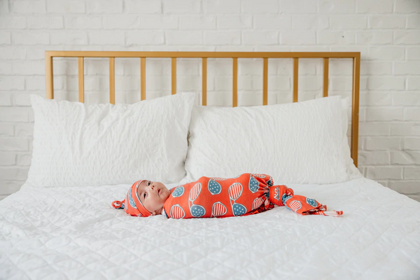 Copper Pearl |  Knit Swaddle Blanket ~ Spangled Bedding Copper Pearl