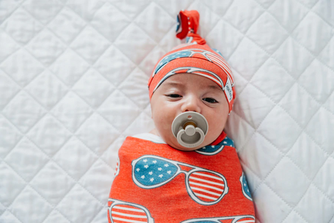 Copper Pearl |  Knit Swaddle Blanket ~ Spangled Bedding Copper Pearl