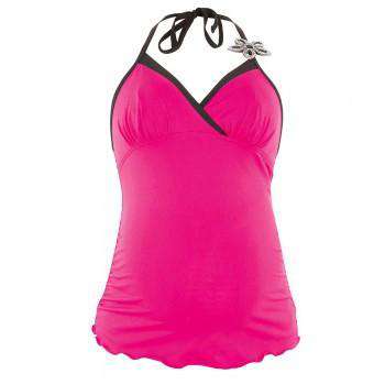 Cache Coeur Maternity ~ Nursing Swimwear | Bora Bora Tankini Cache Coeur Small Rose