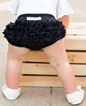 Ruffle Butts | Woven RuffleButt ~ Black Clothing RuffleButts 0-3m