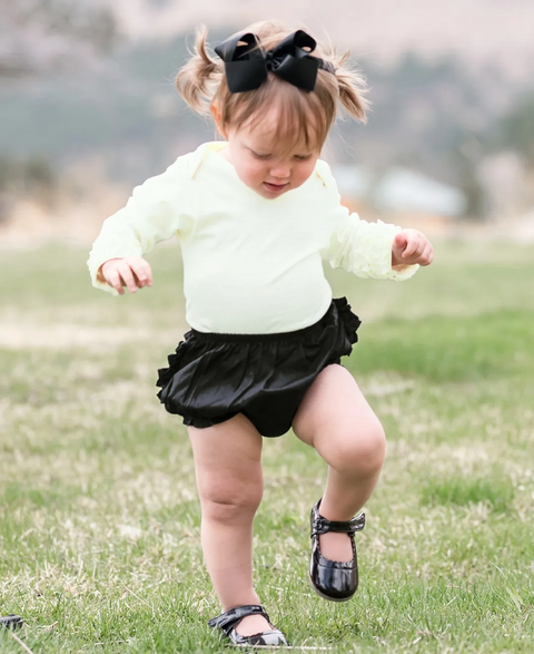 Ruffle Butts | Woven RuffleButt ~ Black Clothing RuffleButts