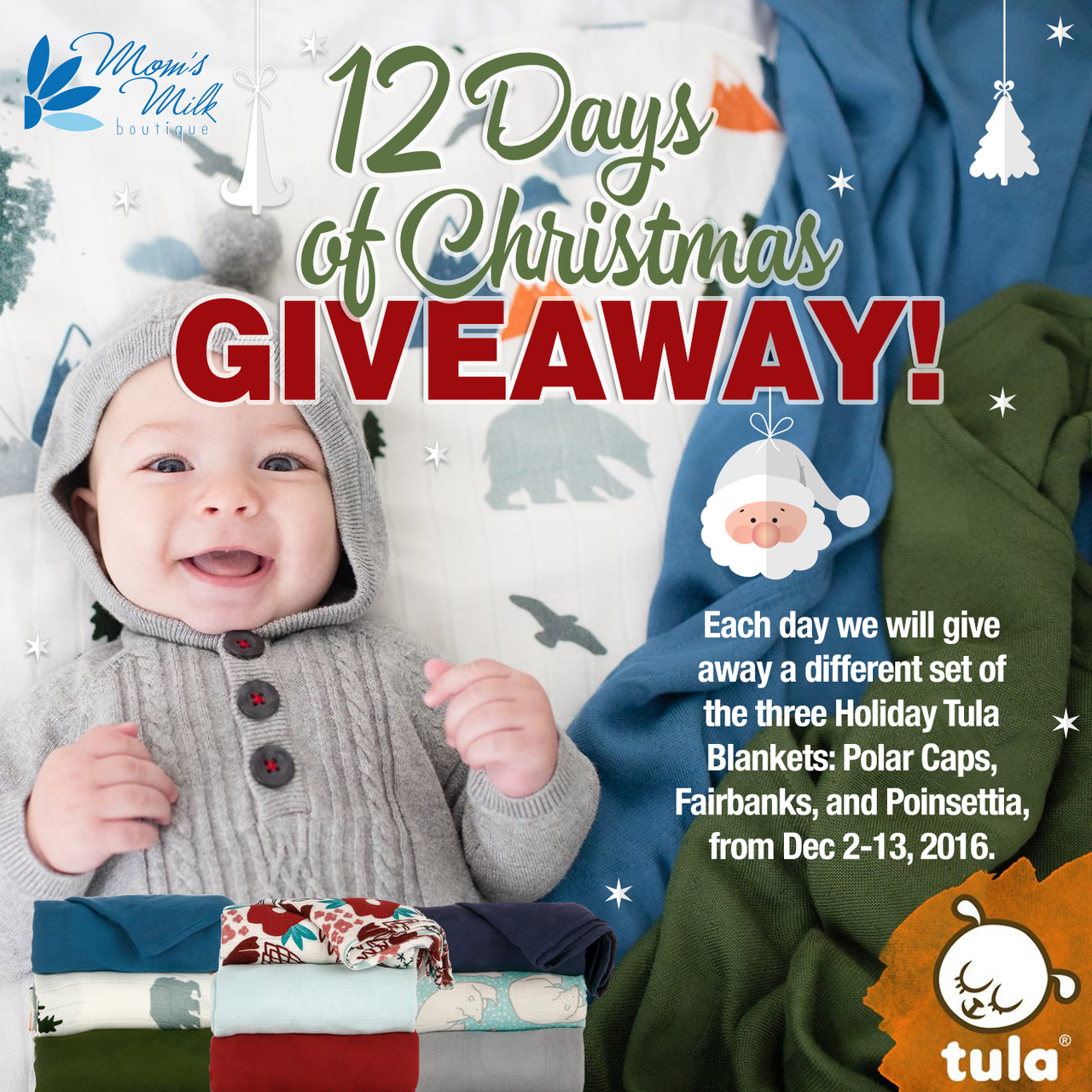 12 Days of Christmas ~ Tula Holiday Blankets Giveaway