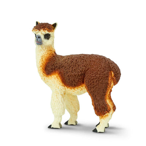 Brown and tan Alpaca. Side view
