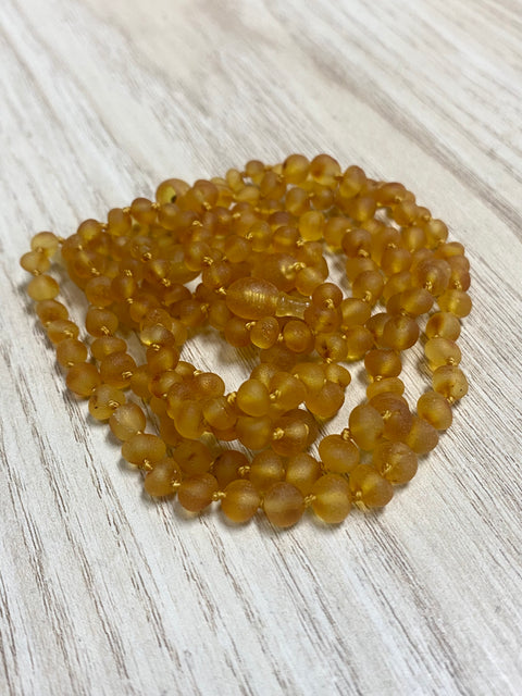 Jurate Pure Baltic Amber | Raw Honey Children's Necklace 10" - 0