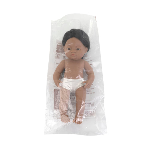 Miniland - Baby Doll Native American Boy 15'' - 0