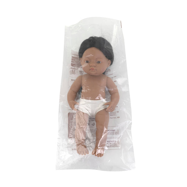Miniland - Baby Doll Native American Boy 15''