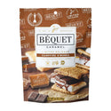 Béquet Caramel Campfire S'mores packaging with brown and white design.