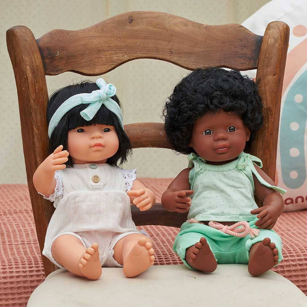 Miniland - Baby Doll African American Girl 15"