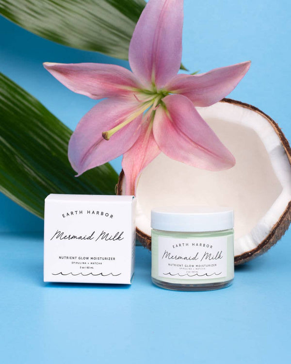 Mermaid Milk | Superfood Moisturizer: Matcha + Spirulina: 2 oz